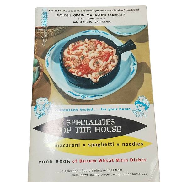 2 Vintage Macaroni Recipe Pamphlets Merlinos Ephemera - Picture 2 of 3